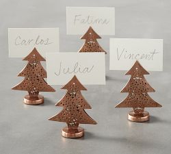 Copper Tree Place Card Holder, Set of 4