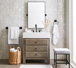 Vintage Rounded Rectangular Pivot Mirror
