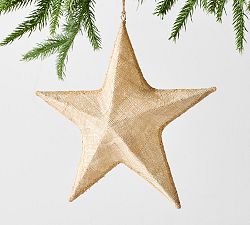 Burlap Star Ornament