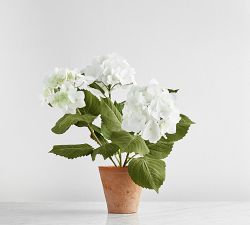 Faux White Hydrangea
