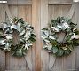 Pre-Lit Gold-Leaf Magnolia Wreath &amp; Garland