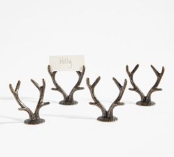 Antler Metal Place Card Holders - Set of 4