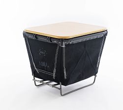 Extra Small Rectangle Canvas Laundry Basket with Wheels