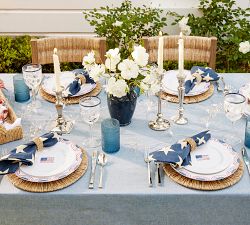 Cabana Americana Outdoor Melamine Dinner Plates - Set of 4