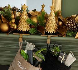 Golden Tree Stocking Holder