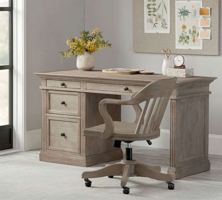Pottery Barn ホワイト 木製 デスク 引き出し付き ポッタリーバーン Pottery Barn ホワイト 木製 デスク 引き出し付き ポッタリー