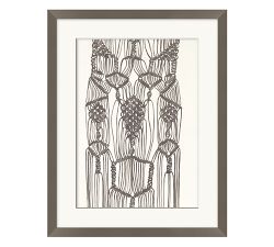 Neutral Macram&#233; Paper Print