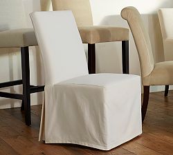 PB Comfort Square Arm Dining Side Chair Replacement Slipcovers