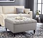 Lorraine Tufted Square Storage Ottoman
