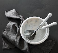 Marble Serving Utensils - Set of 2