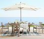 10' Rectangular Outdoor Umbrella &ndash; Eucalyptus Frame
