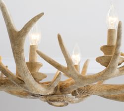 Faux Antler Linear Chandelier (53&quot;)