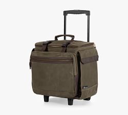 Greenpoint Waxed Canvas 12 Bottle Wine Rolling Cooler