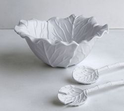 Lettuce Outdoor Salad Bowl With Servers