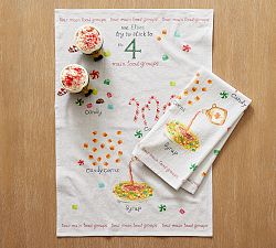 Elf Food Groups Cotton Tea Towels - Set of 2