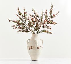 Faux Red Berries Cedar Pine Spray - 35&quot;