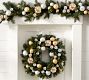 Faux Pine Ornament Wreath &amp; Garland