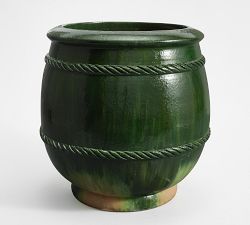 Marcello Green Glaze Planters