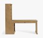 Printer's Peninsula Desk with 72&quot; Bookcase Suite