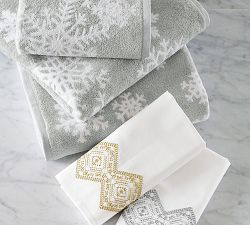 Embroidered Hand Towels - Set of 2
