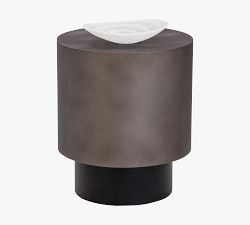 Jasper Round Metal End Table