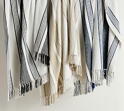 Modern Farmhouse Handwoven Striped Throw