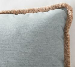 Open Box: Sunbrella&#0174 Solid Fringe Outdoor Pillow