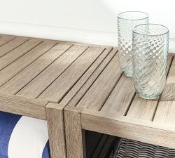 Indio Eucalyptus Outdoor Storage Shelves (22')