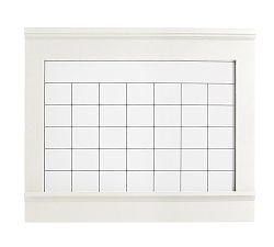 Aubrey Whiteboard Calendar - Dutch White