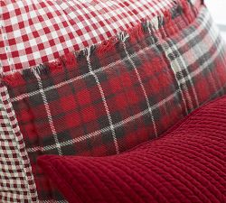 Easton Plaid Patchwork Cotton Sham