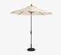 9' Round Outdoor Patio Umbrella &ndash; Rustproof Aluminium Tilt Frame
