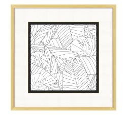 Layered Palms Outline