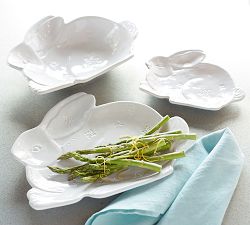 Sculpted Bunny Serve Bowl