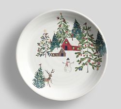 Christmas in the Country Stoneware Salad Plates - Set of 4