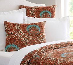 Sabrina Print Velvet Duvet Cover &amp; Shams