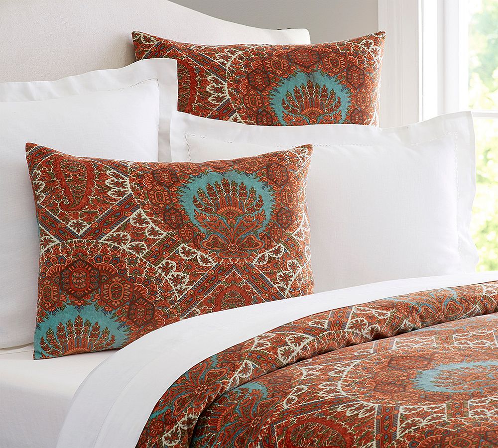 Sabrina Print Velvet Duvet Cover &amp; Shams