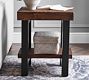Griffin Rectangular Reclaimed Wood End Table with Shelf