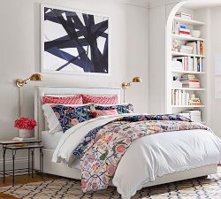 Indigo Matrix Framed Print