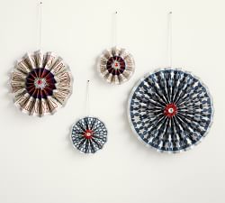Americana Paper Pin Wheel - Set Of 4