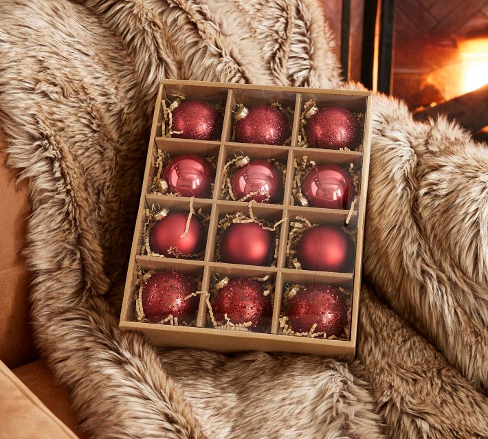 レア 高級 Pottery Barn クリスマス オーナメント 12 個セット Mixed Ornaments - Set of 12 | Pottery Barn