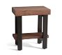 Griffin Rectangular Reclaimed Wood End Table with Shelf