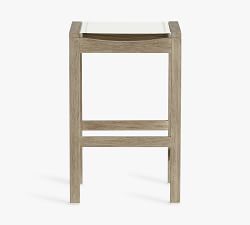 Indio Eucalyptus &amp; Mesh Outdoor Stools, Set of 2