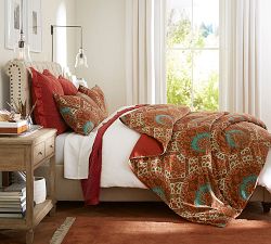 Sabrina Print Velvet Duvet Cover &amp; Shams