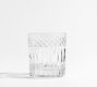Cross Hatch Double Old Fashioned Glasses