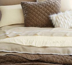 Nia Velvet Sham - Bronze