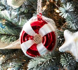 Glass Lifesaver Ornament