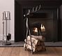 Sculpted Reindeer Fireplace Log Holder