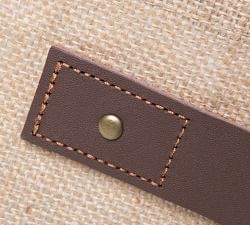 Jute and Canvas Storage Basket