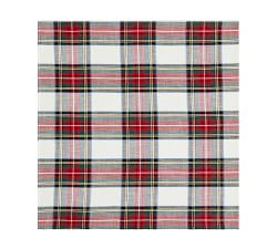 Stewart Plaid Cotton Table Throw