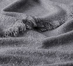 Heathered Boucle Fringe Throw